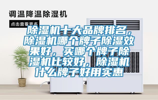 除湿机十大品牌排名，除湿机哪个牌子除湿效果好，买哪个牌子除湿机比较好，除湿机什么牌子好用实惠