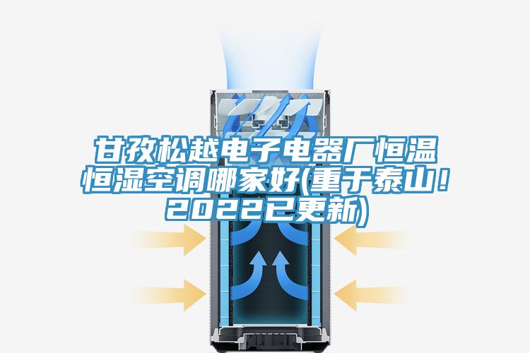 甘孜松越电子电器厂恒温恒湿空调哪家好(重于泰山！2022已更新)