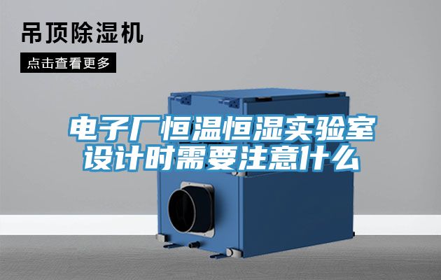 电子厂恒温恒湿实验室设计时需要注意什么