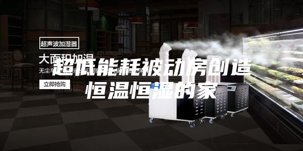 超低能耗被动房创造恒温恒湿的家