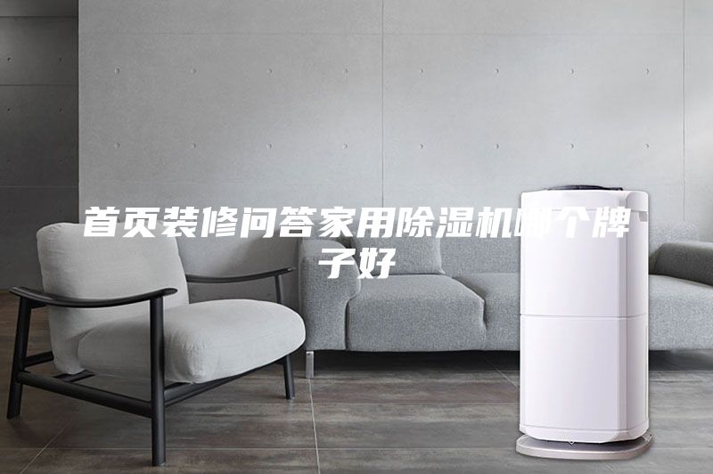 首页装修问答家用除湿机哪个牌子好